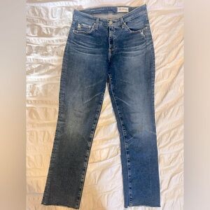 AG Mari High Rise Slim Straight Jeans, Size 29